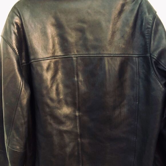 Black Brandini lamb leather men’s jacket vintage - Picture 4 of 9